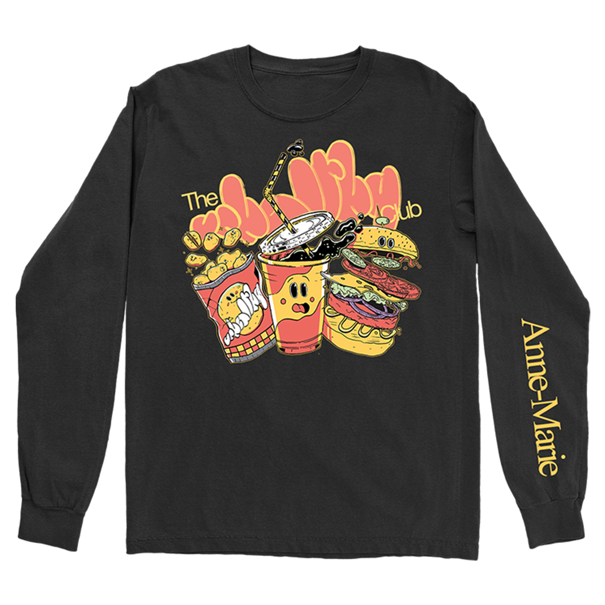 Unhealthy Club Fast Food Longsleeve T-Shirt