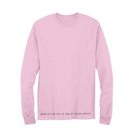 Feels So Heavy Pink Long Sleeve