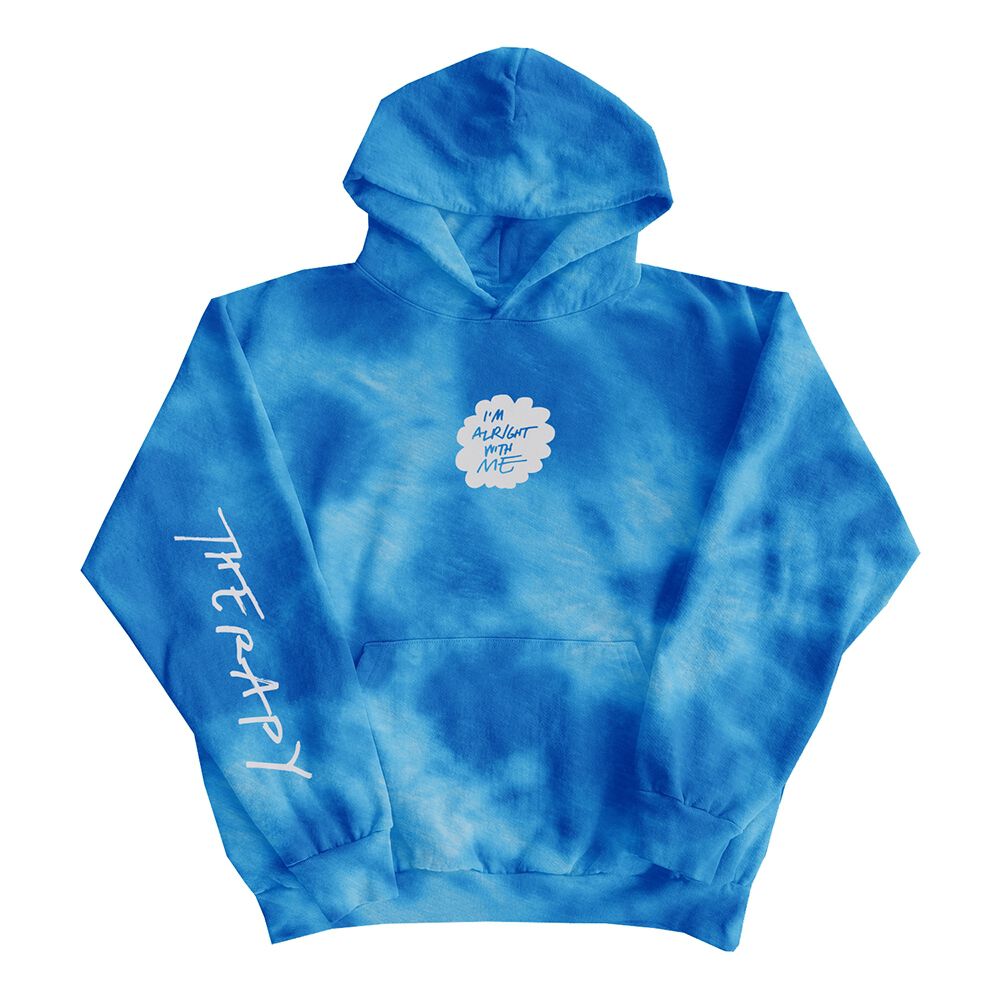 Light blue tie dye on sale hoodie