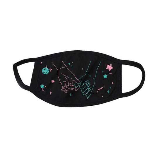 Pinky Promise Black Facemask Pinky Promise Black Facemask